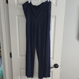 Lauren Ralph Lauren Navy Wide Leg Pants